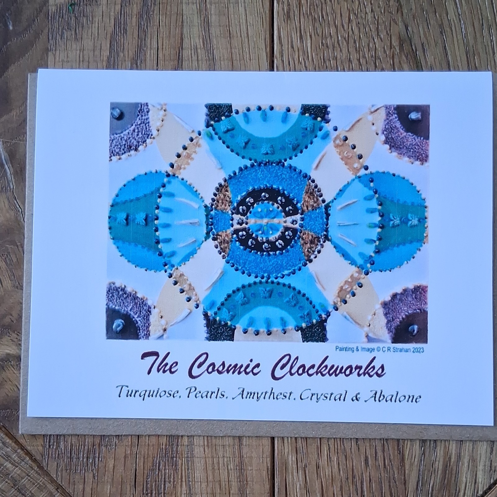 Art of C R Strahan “Bling Art” Series Note Cards, Boxed Set Of 8, Blank Inside
