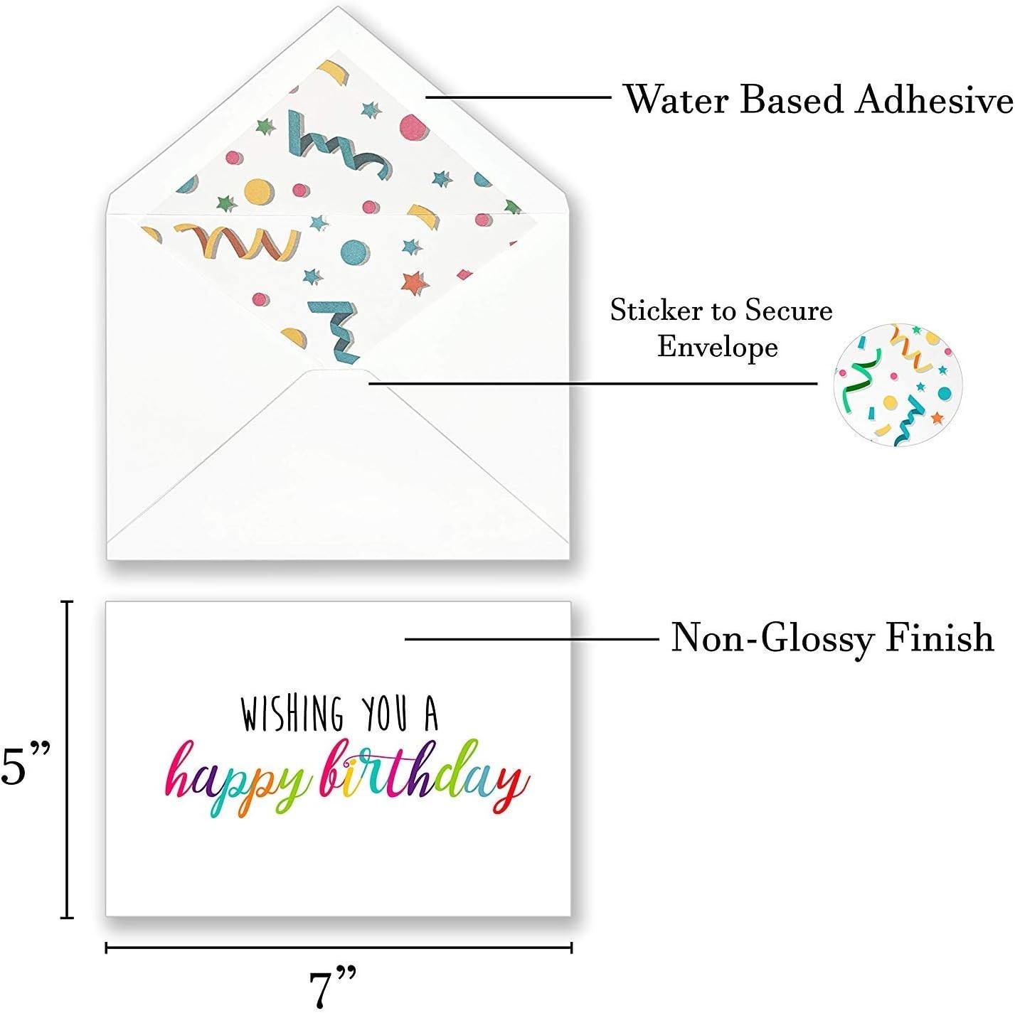 Bulk Happy Birthday Greeting Cards Set – 10 Designs