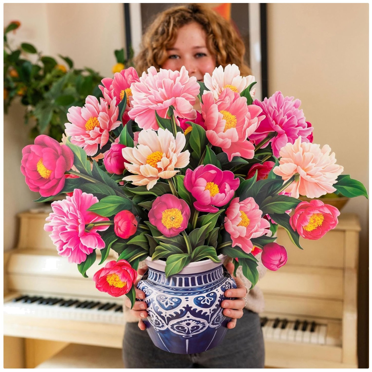 Peony Paradise Pop Up Card – Birthday, Mother’s Day