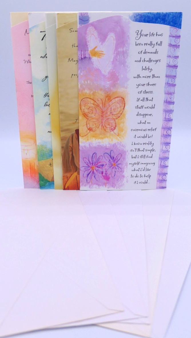 (5) Hallmark BETWEEN YOU AND ME Thinking Of You Card W/ Envelopes #114