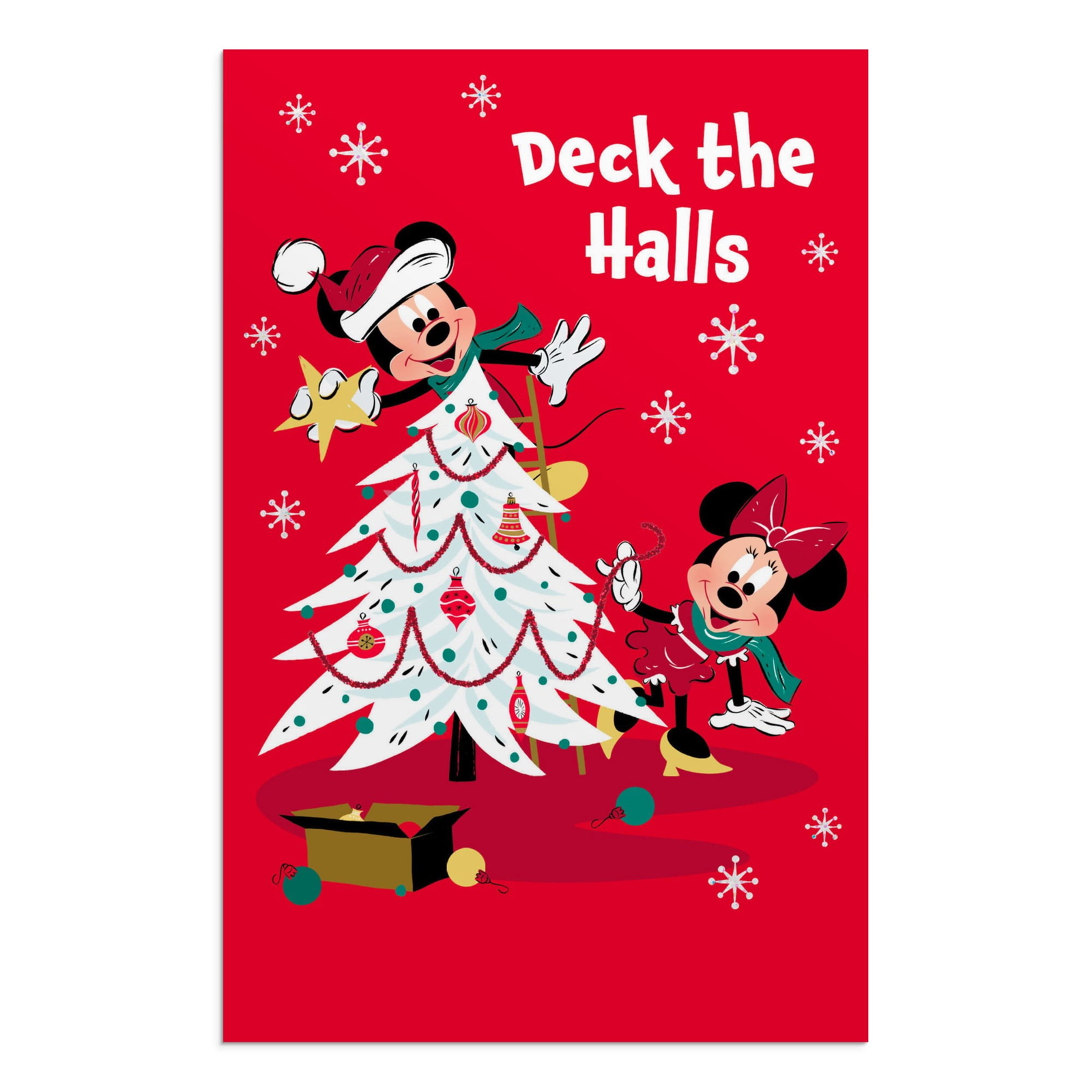 2024-Hallmark Mickey & Minnie No Scripture Traditional Christmas Greeting Cards