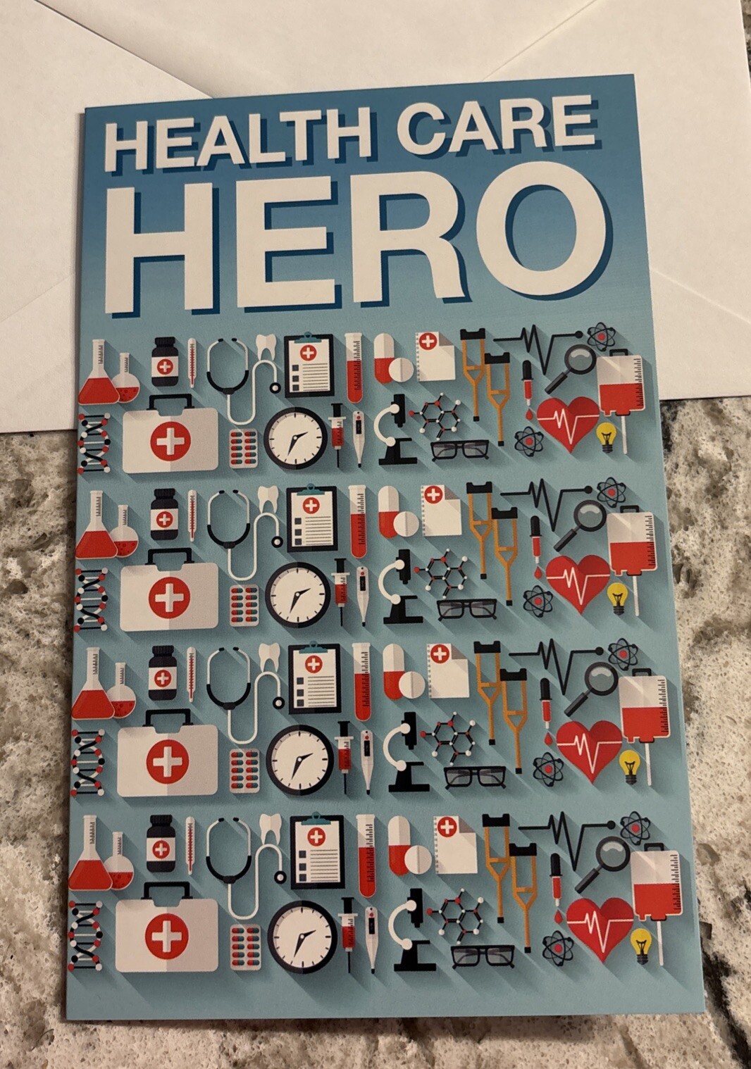 Health Care Hero Worker ❤️ Thank You So Much 5”x7.75″ Stockwell Greeting Card