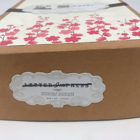 Gartner Studios 50 Printable Cherry Blossom Invitations