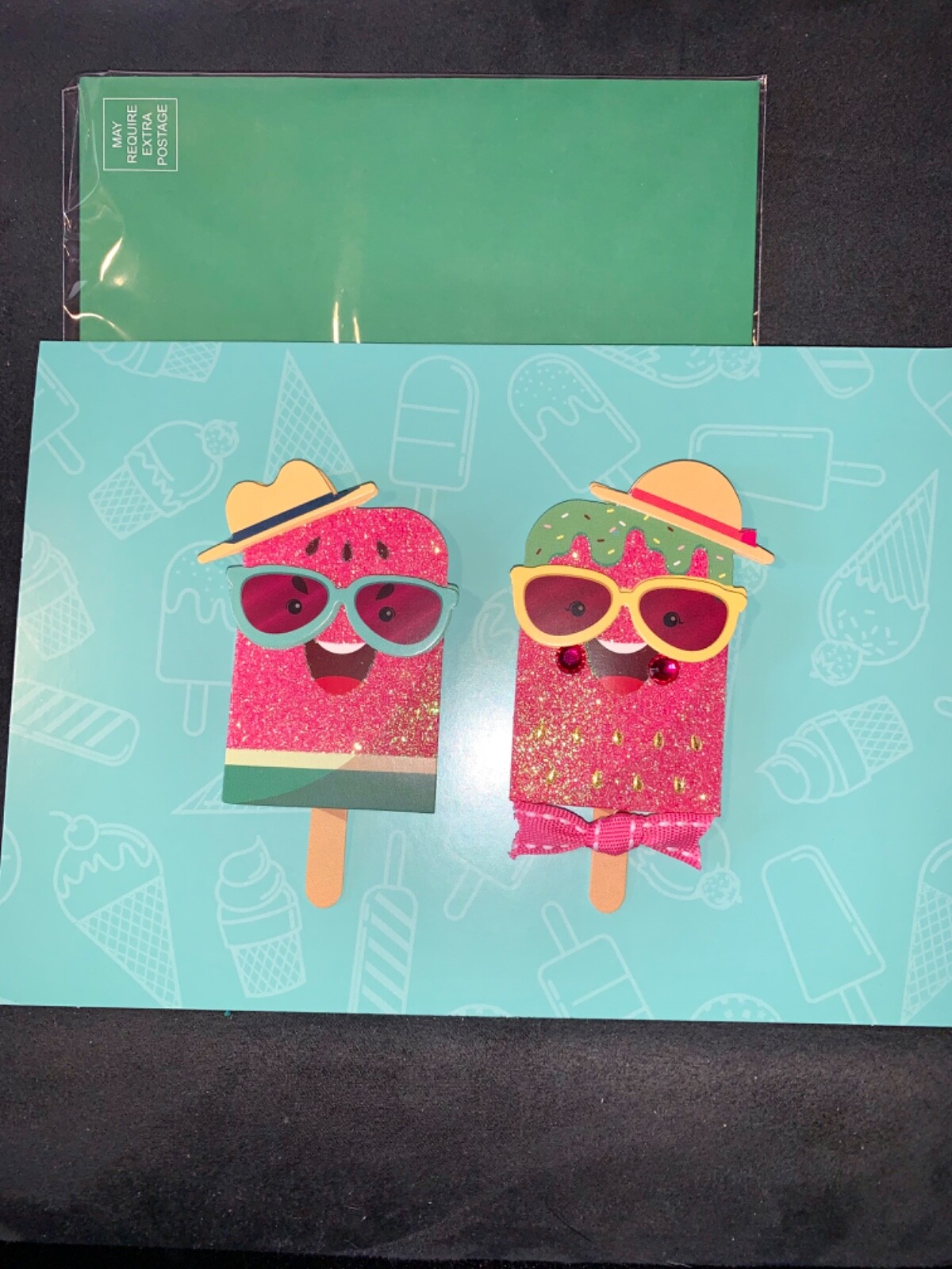Popsicle Couple Greeting Card! 3D Summer Wishes Anniversary Wedding Burgoyne