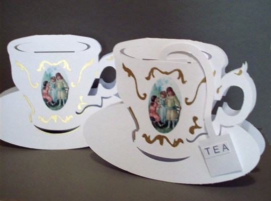 Tea Greeting cards- Victorian similar Tea Cup Collection