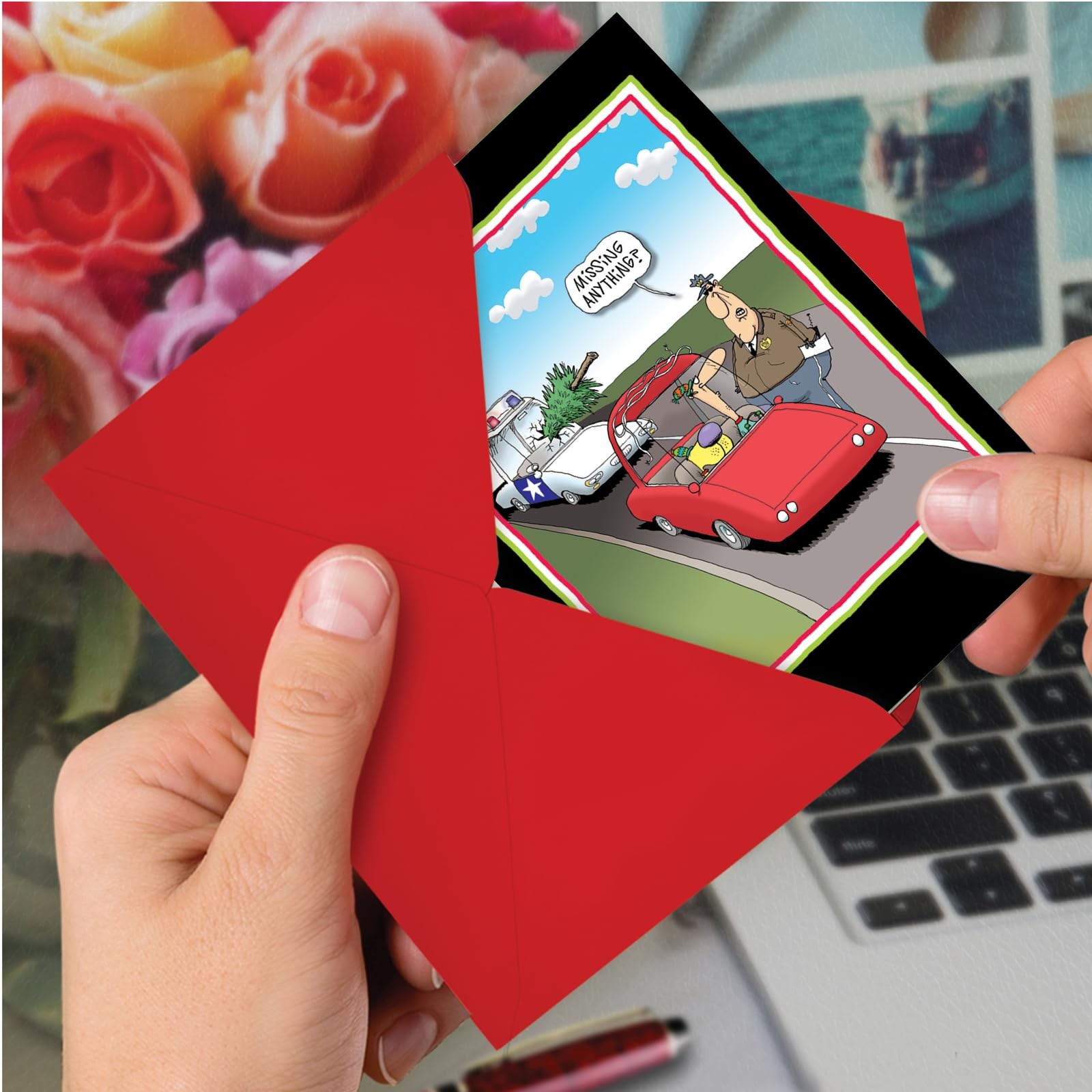 Pack of 12 Funny Christmas Greeting Cards with Envelopes, Humor Holiday for M…