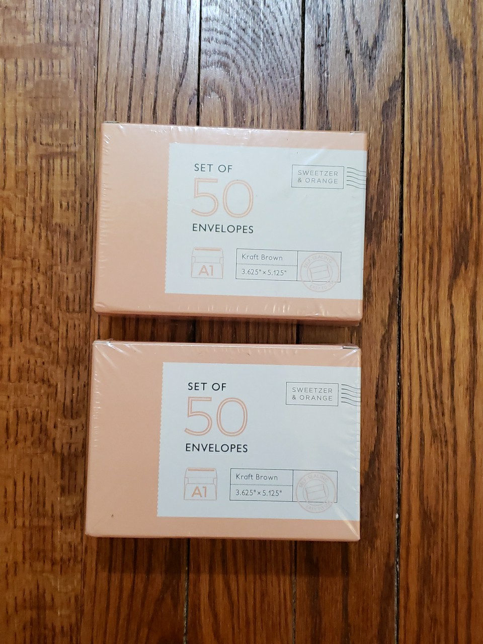 Sweetzer & Orange A1 Brown Self Seal Envelopes, 100 Pack, 3×5″ (3.625 X 5.125)