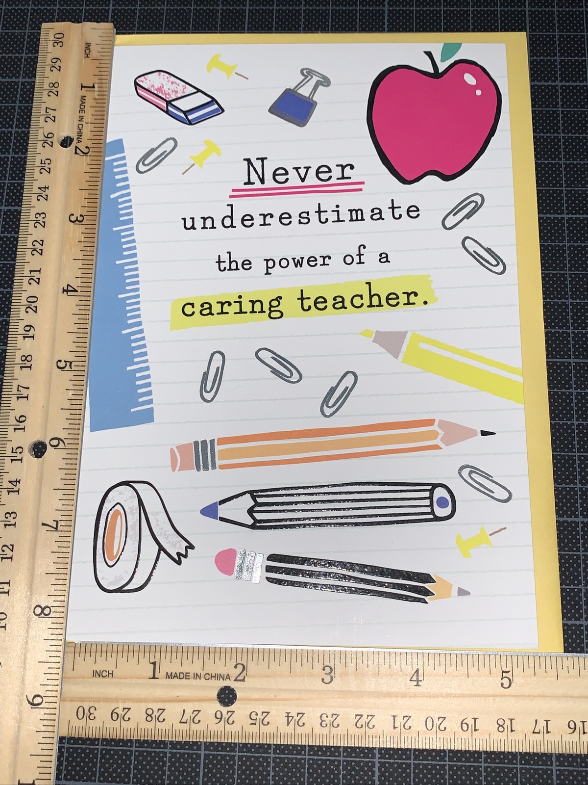 Hallmark Appreciation Card: Thank You For All You Do Caring Teacher/Coach/Mentor