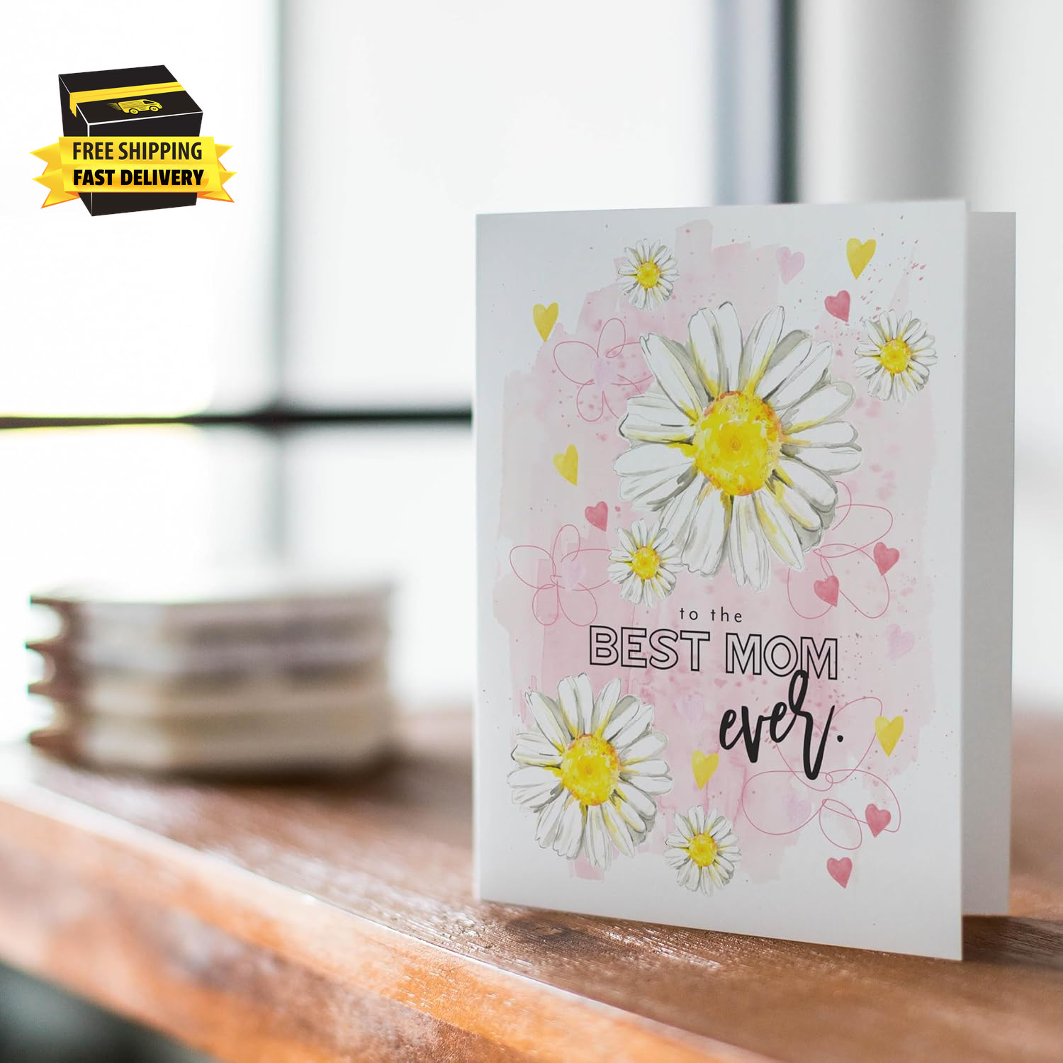 Unique Gifts Birthday Card to Mom, Floral Daisy Gratitude Card Appreciation for