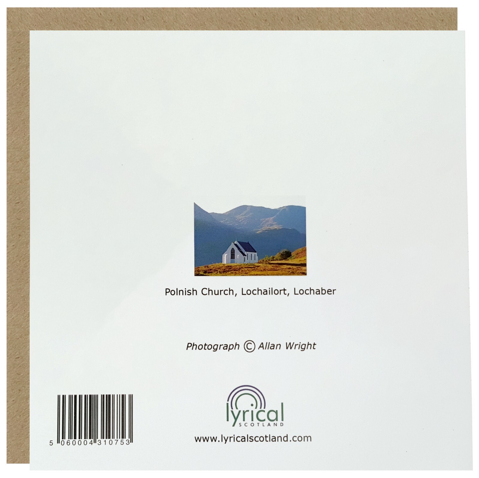 LYRICAL Scotland 6 Set Of 15cm x 15cm Mixed set Scene of Scotland Birthday