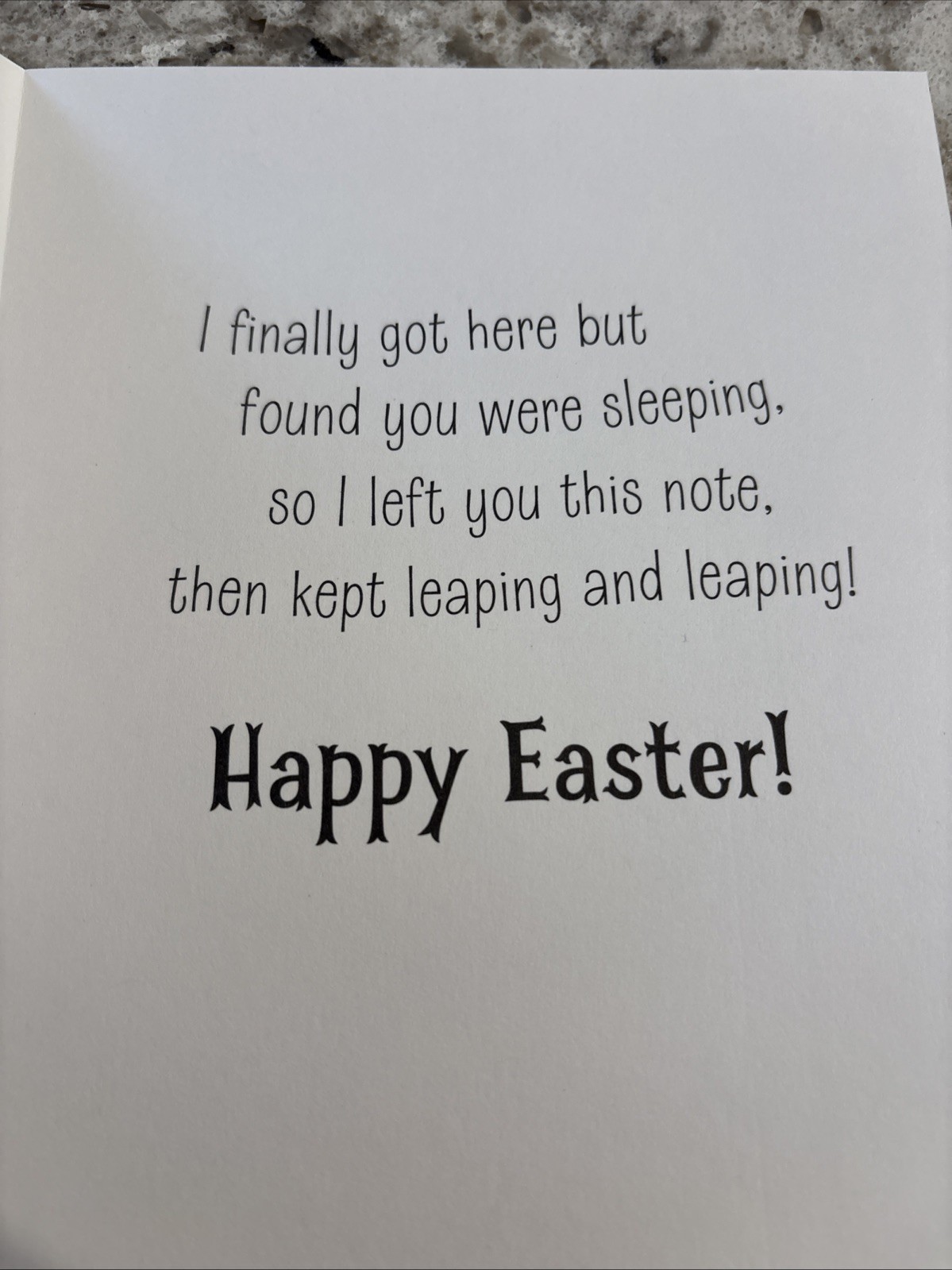 From The Easter Bunny 🐣 5”x7” Hallmark Greeting Card