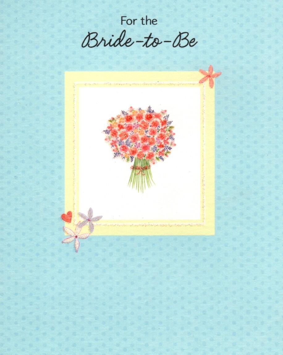 Bridal Shower Celebrate The Love You Found Pink Bouquet Theme Greeting Card