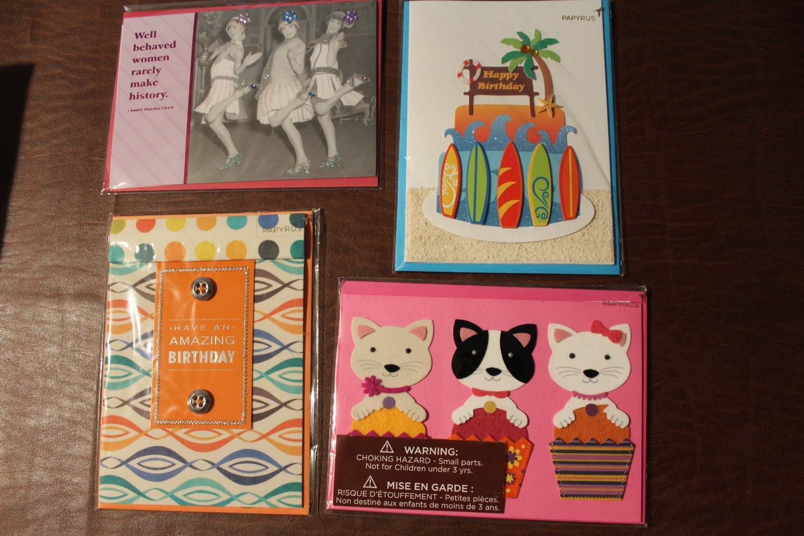 Lot of 30 Papyrus Greeting Cards – Birthday, Wedding,Blank,Thankyou,GetWell,more