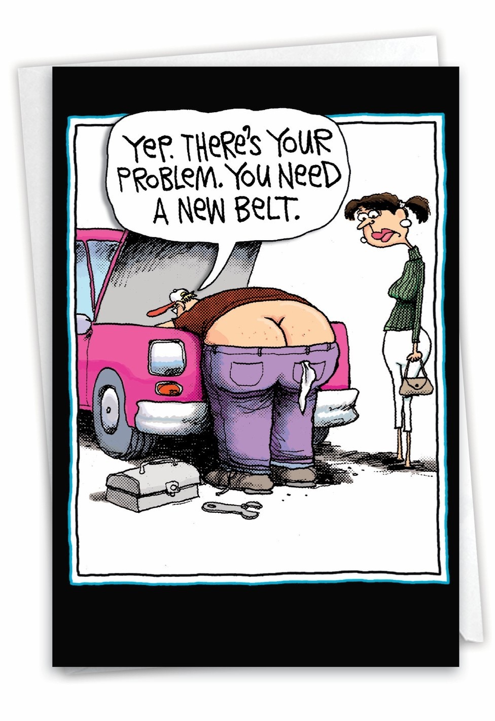Humor Funny New Belt Birthday Card – Friend Her Him Sarcasm Nobleworks