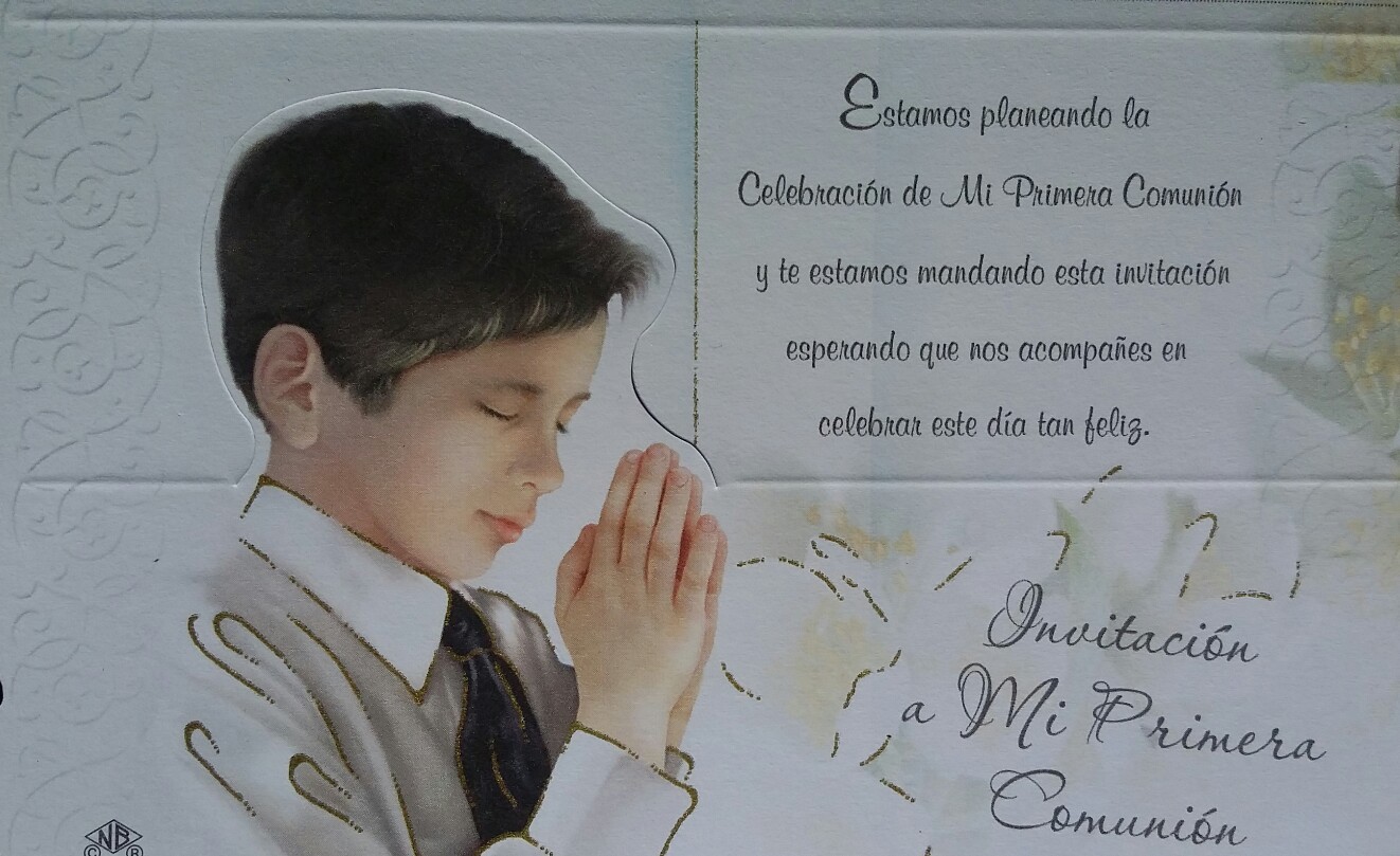 Invitaciones de Primera Comunion (Spanish First Communion Invitations)Nino