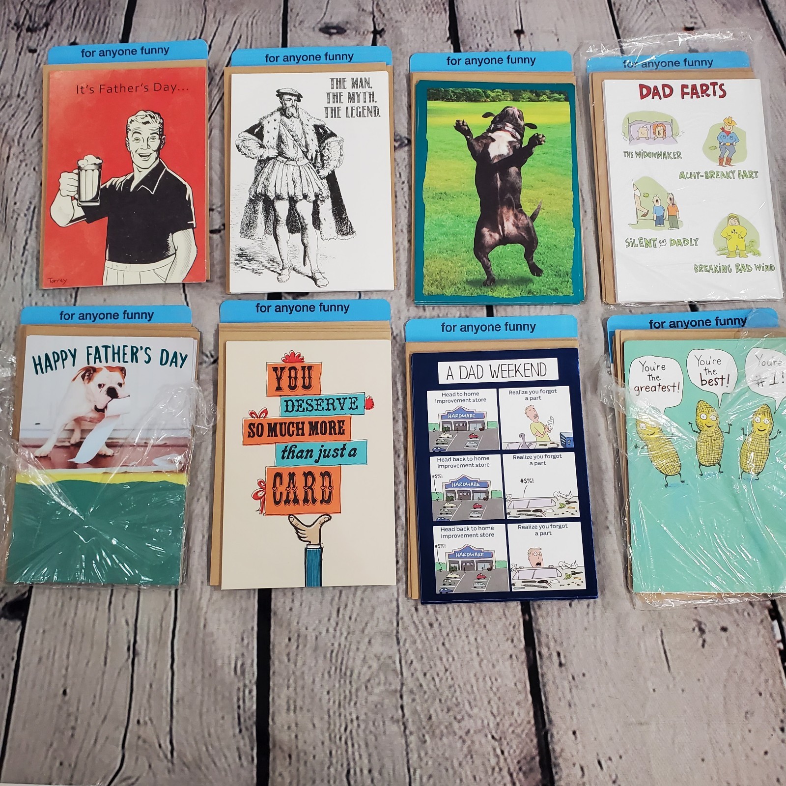 Lot Of 96 Fathers Day Cards Recycled Paper Greetings 23 Styles Mixed NEW