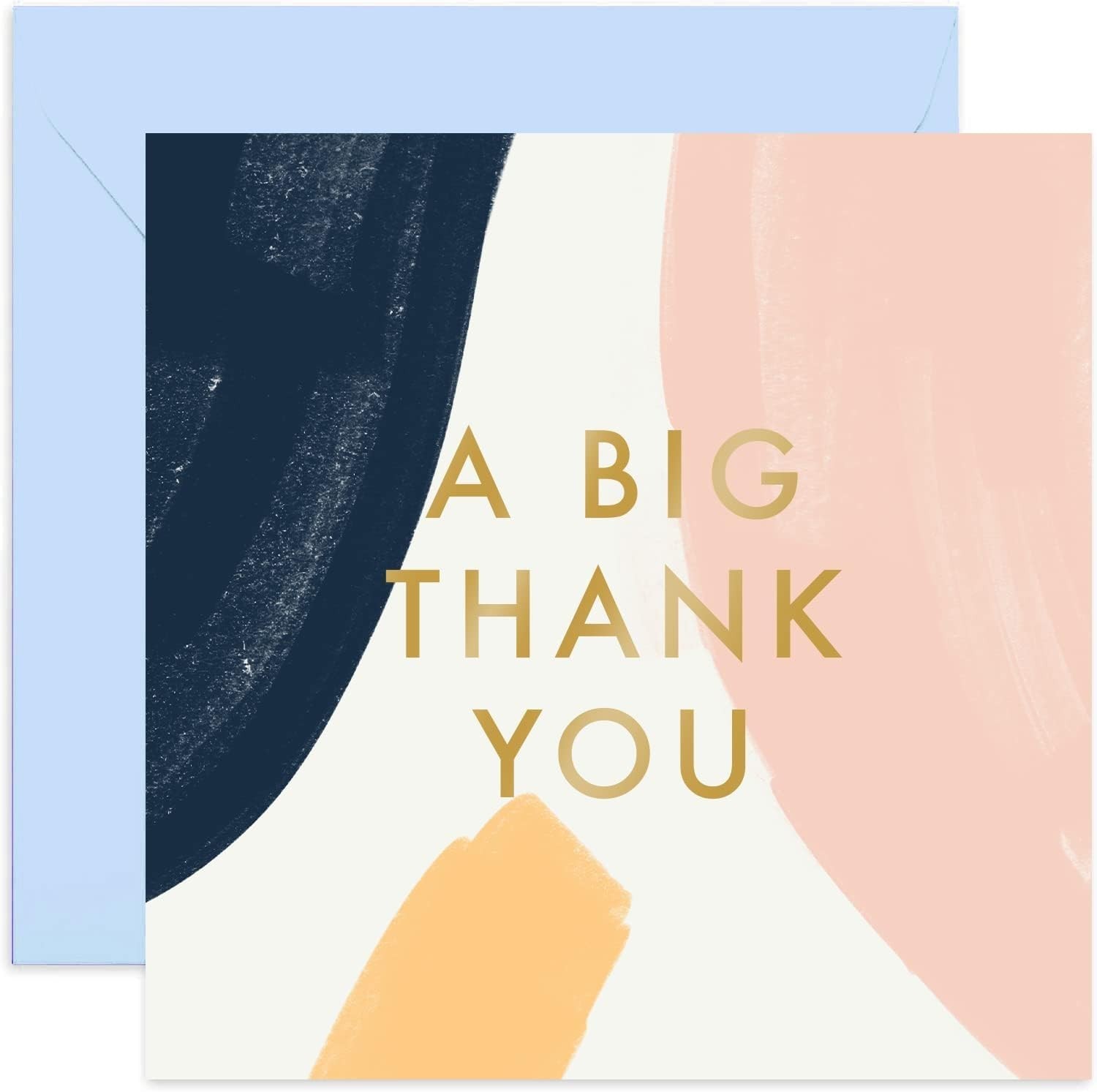 Old English Co. Gold Foil Thank You Card | Stylish Blank Card for Everyone