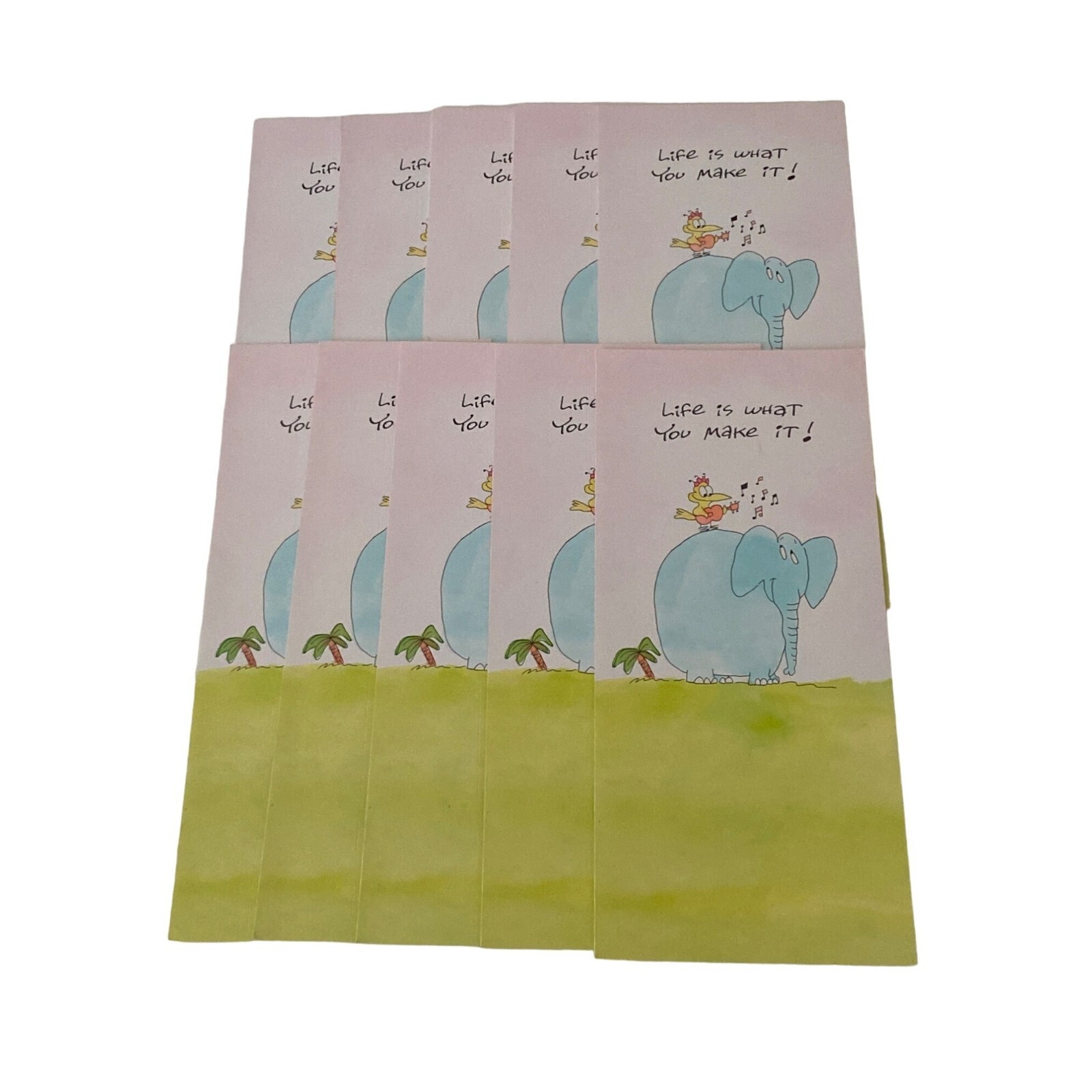 Hallmark Contemporary Greeting Cards Thank You Thanks Lot of 9 NOS No Envelopes