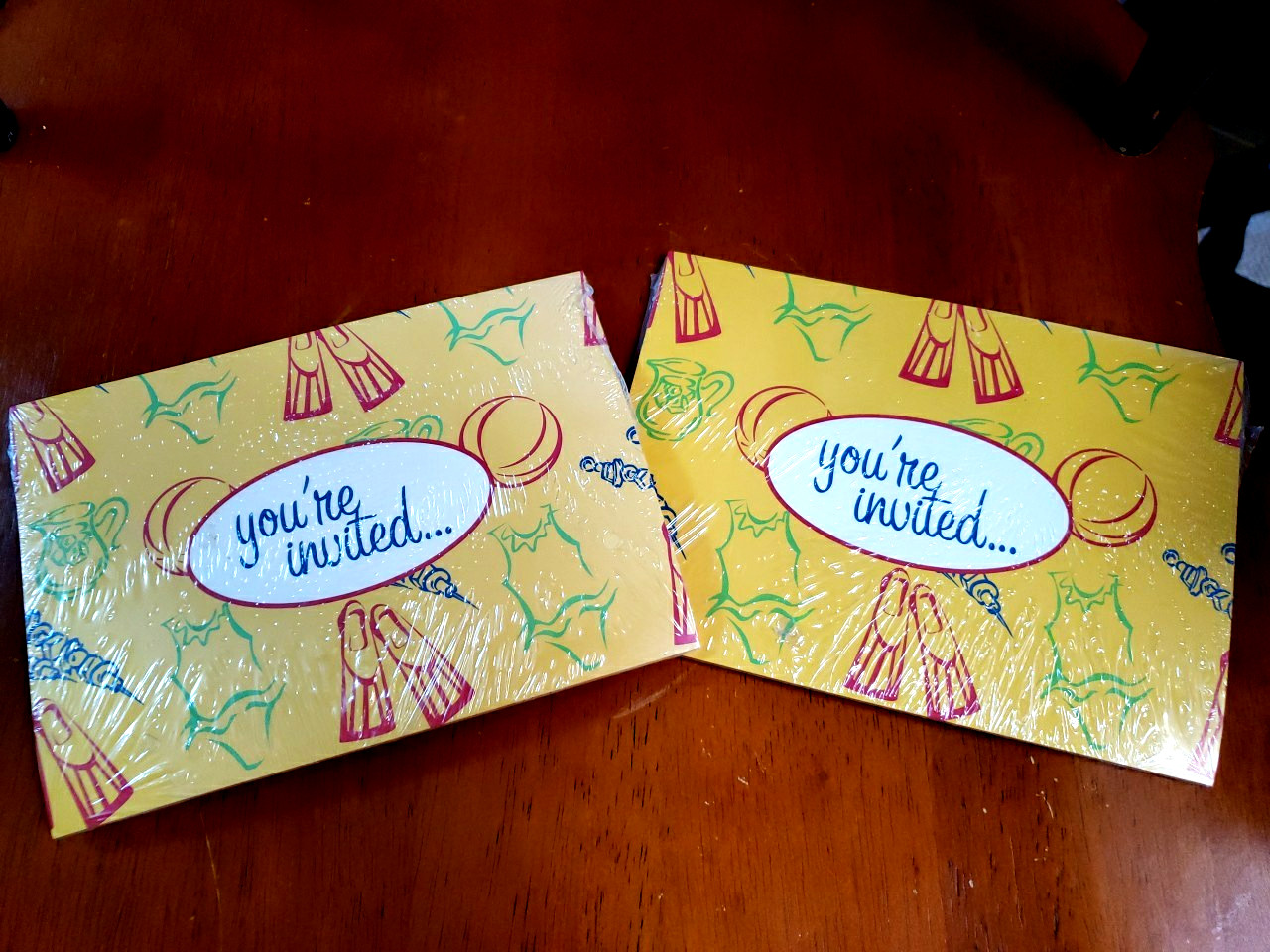 24 5″ x 7 Poolside Bash Invitations Party Summertime Invite Cards