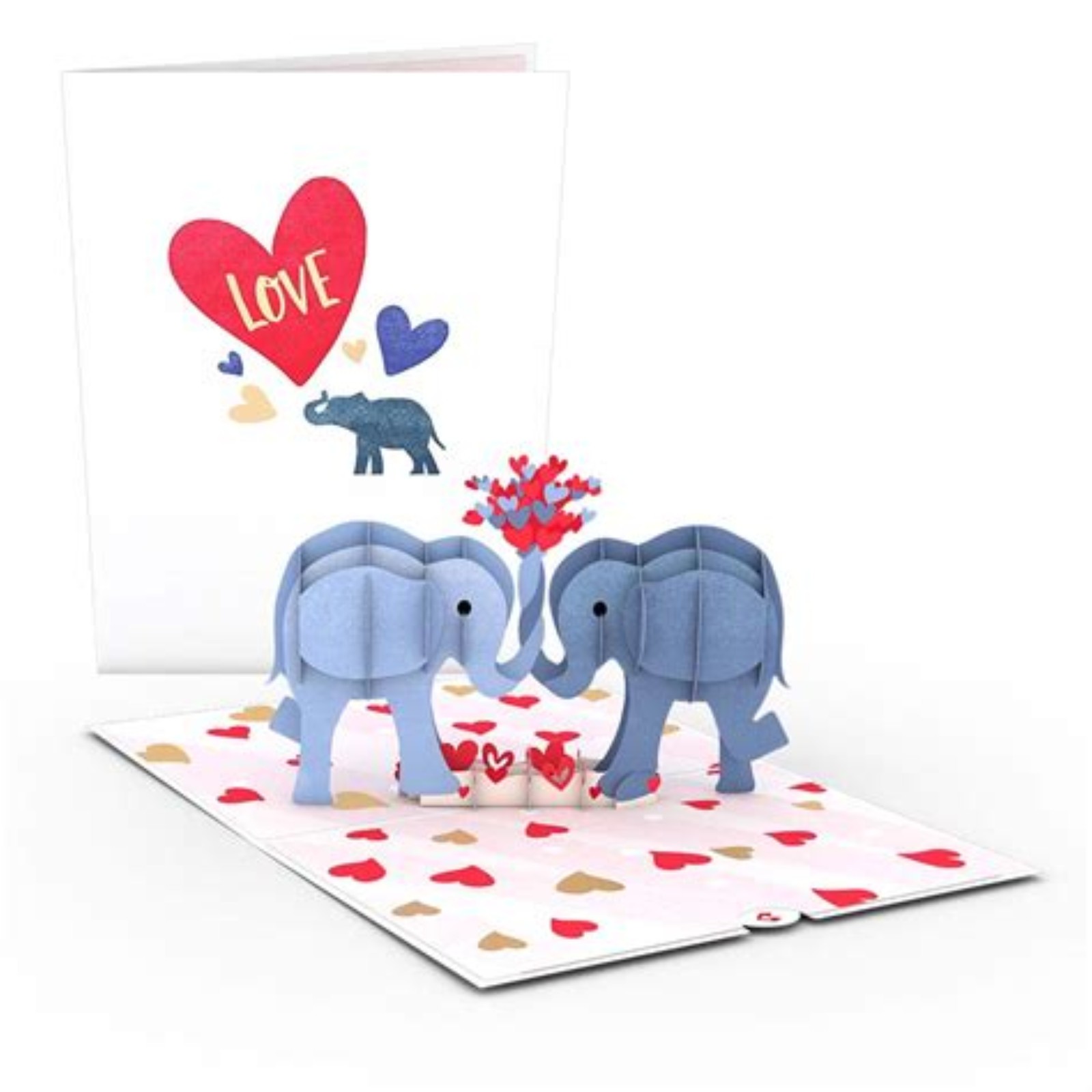LovePop LOVE ELEPHANTS 3d Pop-Up Greeting Card LP3572 NEW