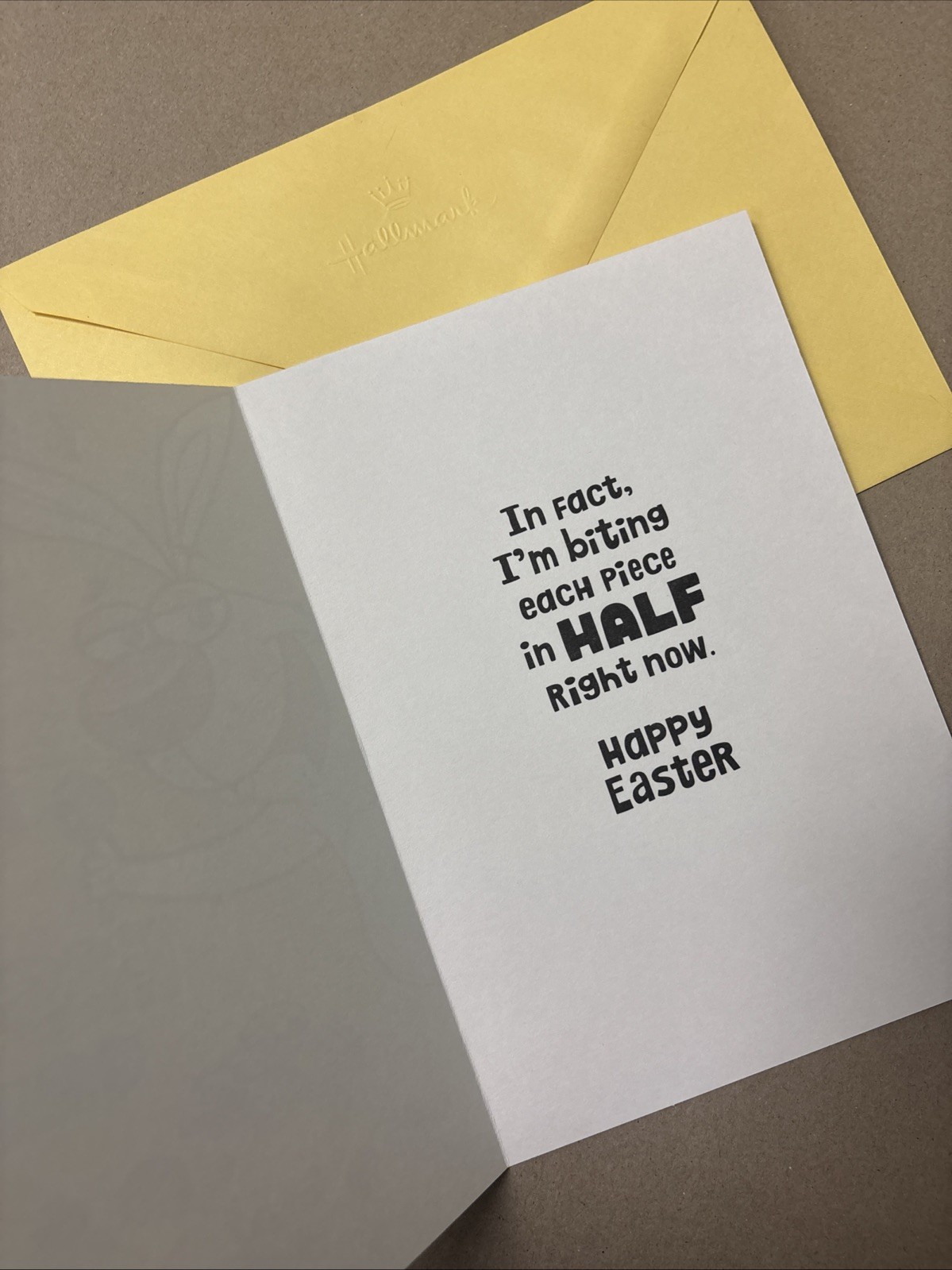 Funny Easter Candy I Like You So Much 5”x7” Hallmark Greeting Card