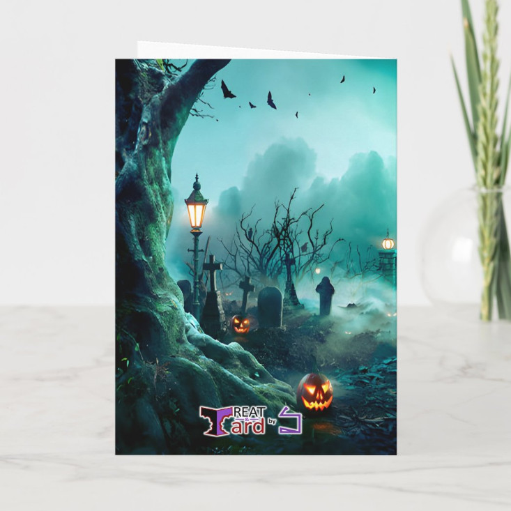 Happy Halloween – Scary 5.5″ x 8.5” Treat-&-Card with Writing Space Inside