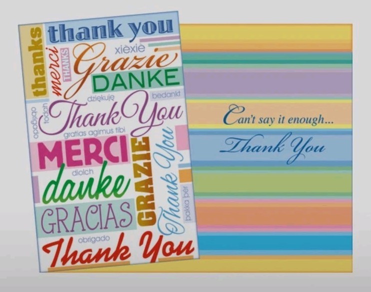 Thank You SW Greeting Card Friend Thoughtful Gratitude