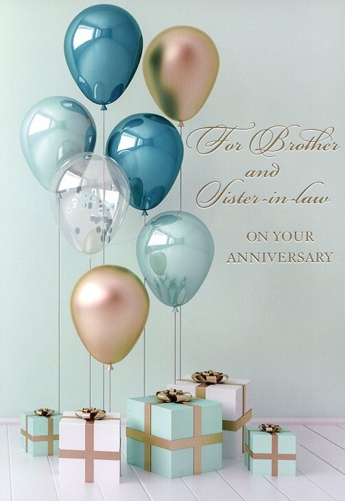 For Brother & Sister-In-Law On Your Anniversary -Anniversary Greeting Card-00982