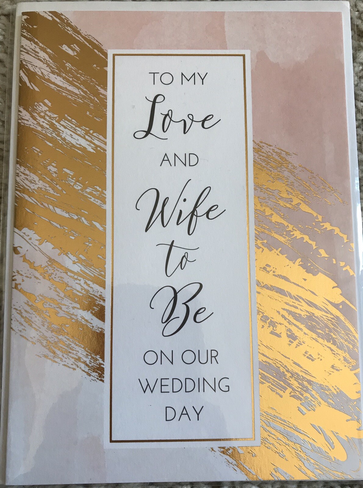 NIP Paper Destiny Our Wedding Congrats “Love & Wife To Be” Card $7.95 New