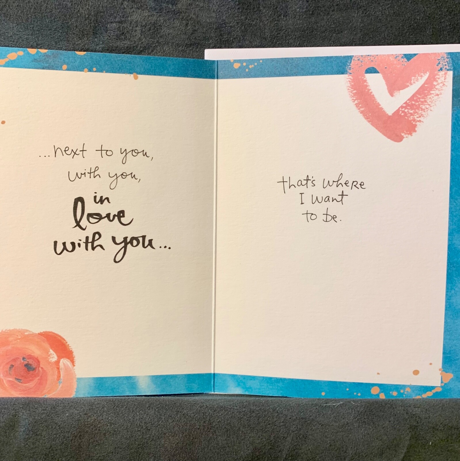 Love Happy Anniversary Greeting Card Next to You