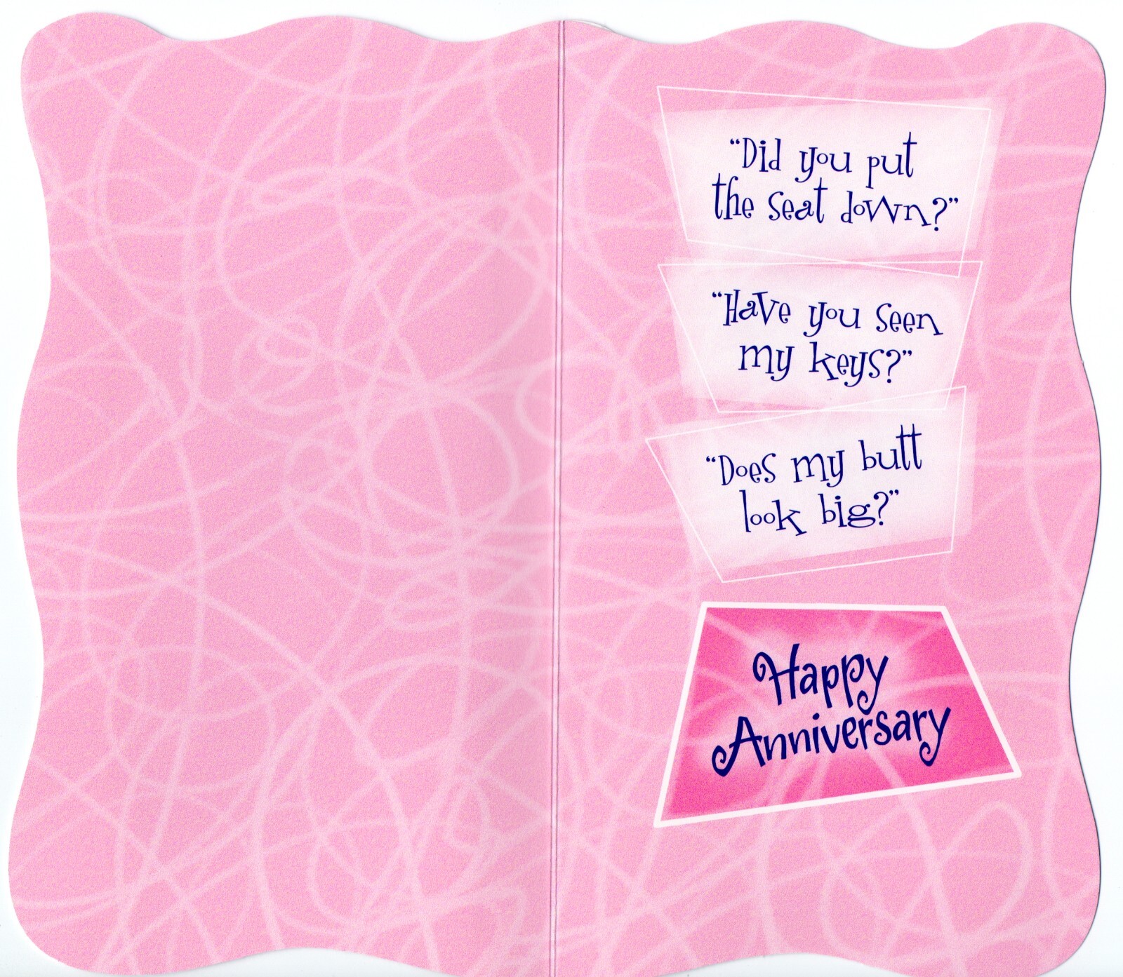 Funny HAPPY ANNIVERSARY Card, “Marriage” “I Love You” by American Greetings + ✉