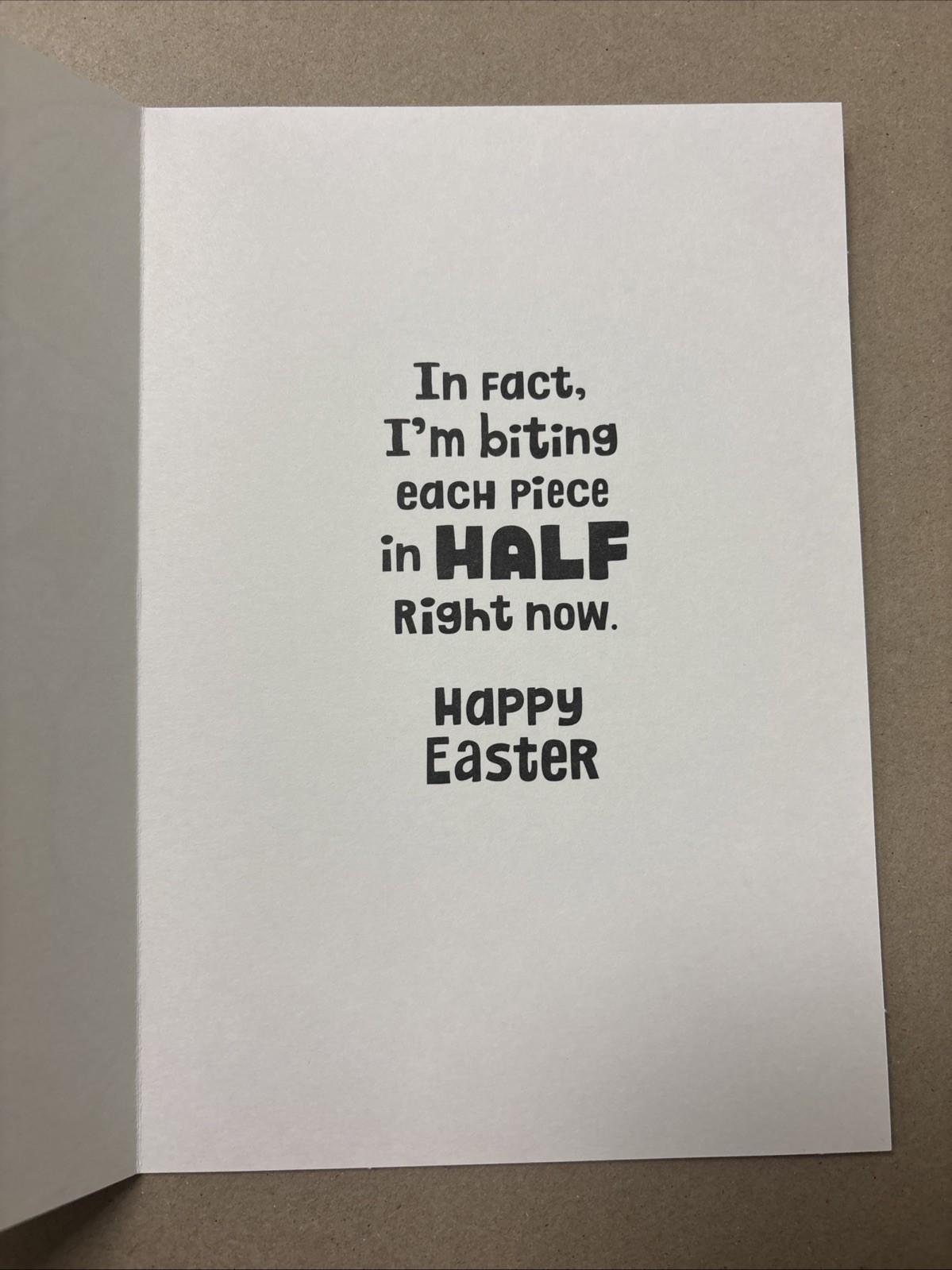 Funny Easter Candy I Like You So Much 5”x7” Hallmark Greeting Card