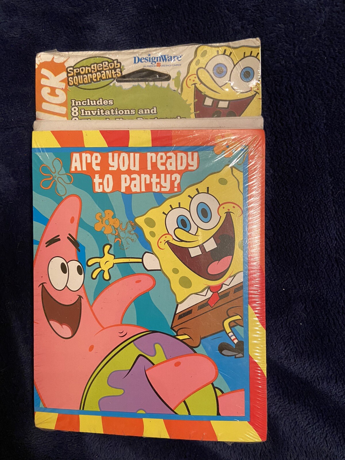 SPONGEBOB SQUAREPANTS Buddies INVITATIONS and THANK YOUS (8ct ea.)