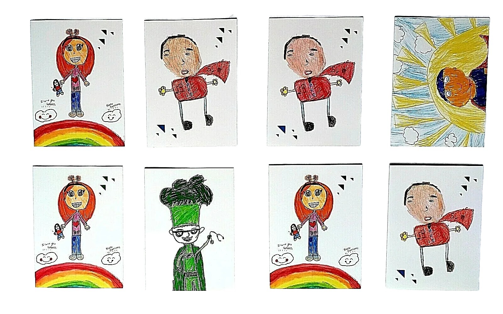 Lot Of 8 Cohen Children’s Medical Center Greeting Cards Designed By Kids New