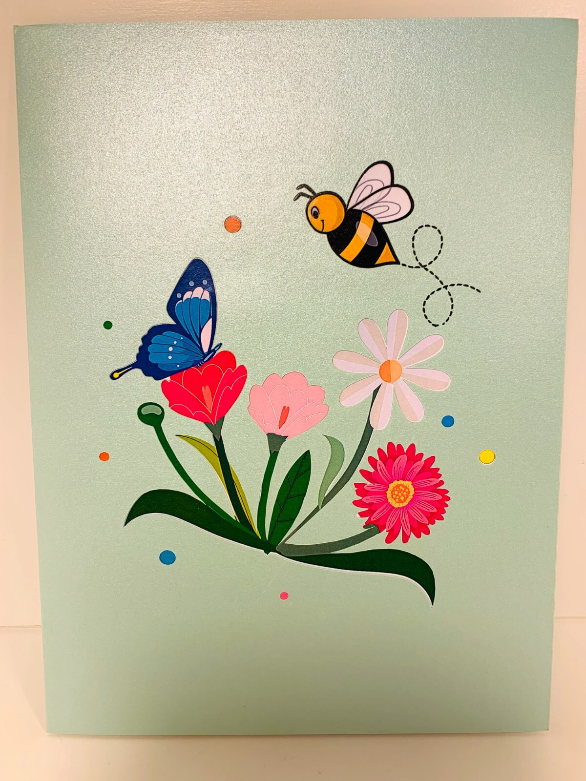 Origami Pop Cards Sweetheart Spring Garden Flowers THINKING OF YOU Card Love
