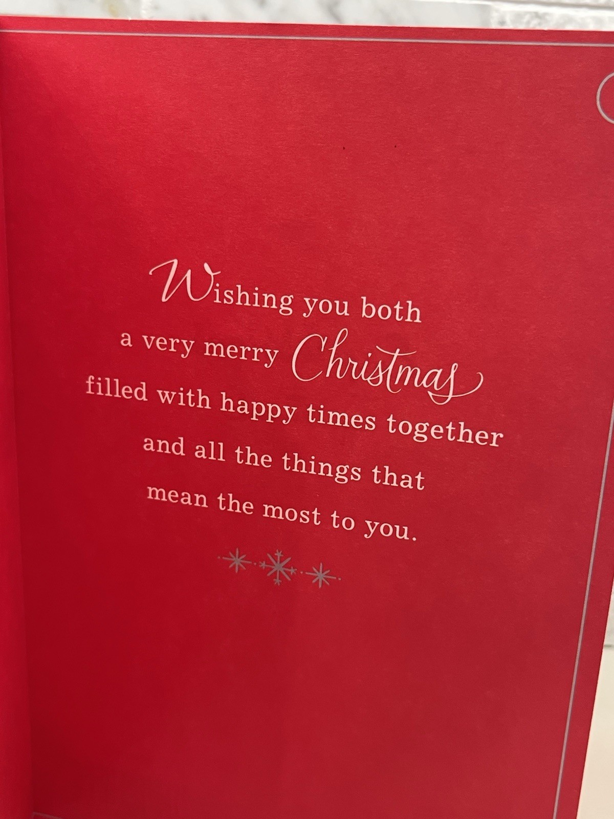 Hallmark Christmas Son and Daughter In Law 5.5”x8” Cute Greeting Card Brand New