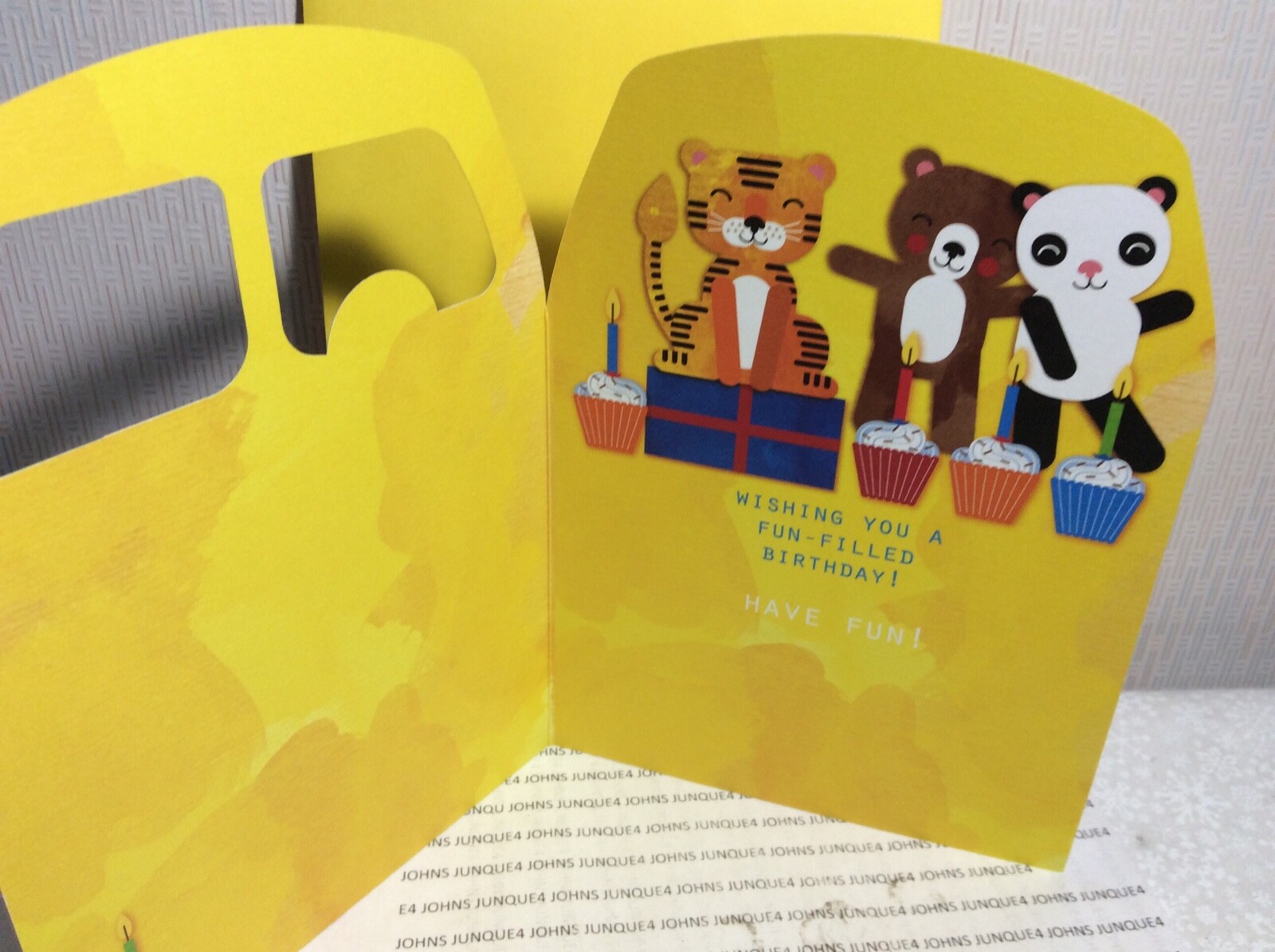 HAPPY BIRTHDAY CHILDREN’S CARD RSVP New w/Envelope “Wishing you a fun filled…”