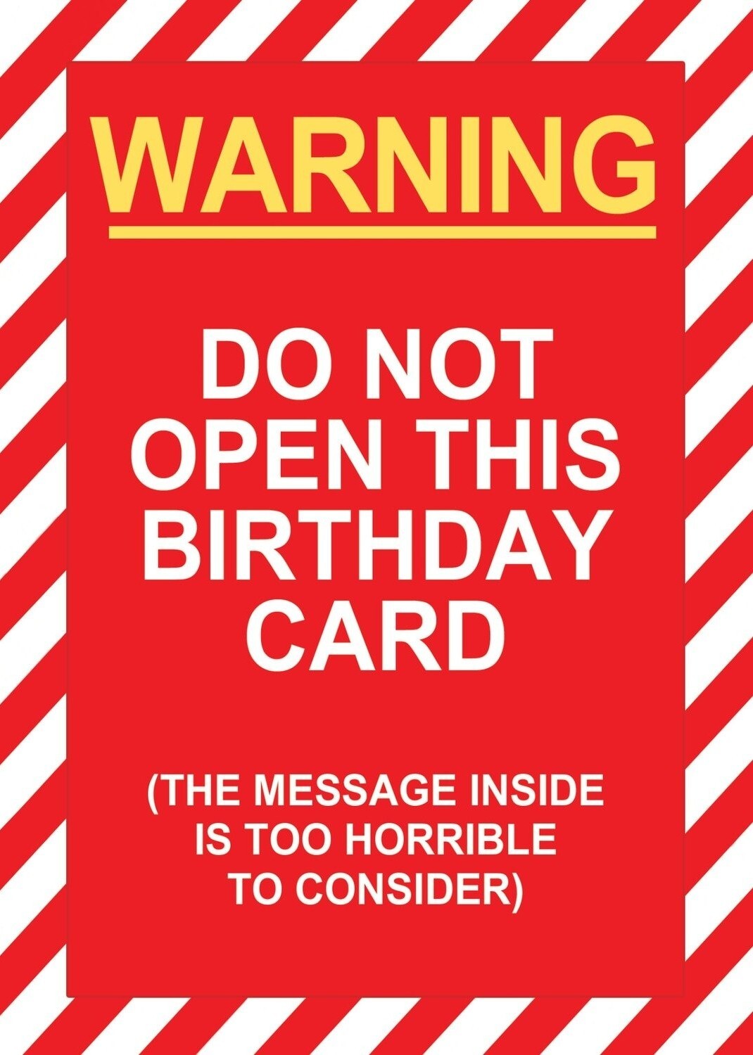 5×7 Card/ Funny Humor/ Masculine/ Birthday Sarcasm Him Friend Son Unfiltered