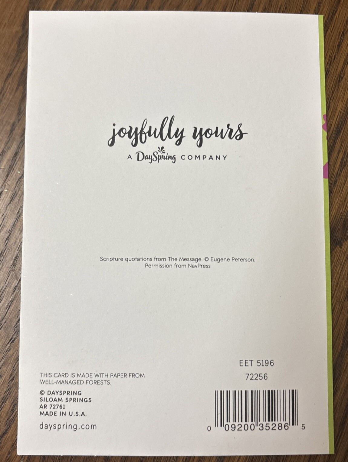 Easter GRANDDAUGHTER Love You So Much 💛 5”x7” Religious Greeting Card