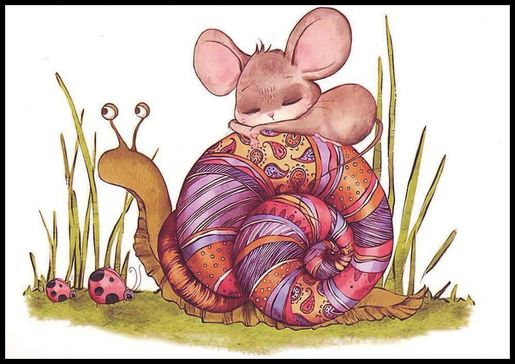 Notecard – Mouse – Any Occasion – Blank Inside – 3 1/2″ x 5″ – CL106G