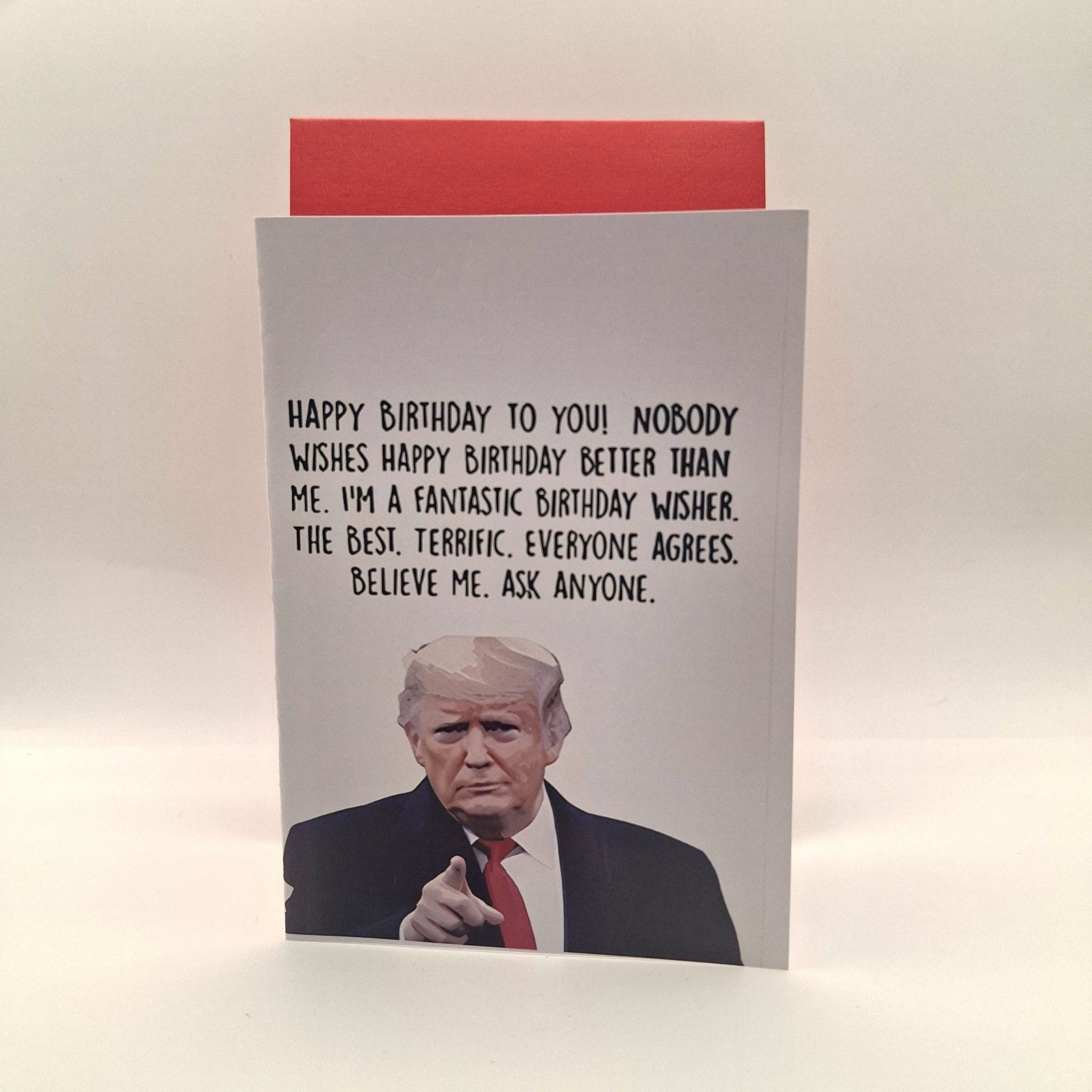 Donald Trump Happy Birthday Parody Card W/ Envelope – Hilarious Political Humor