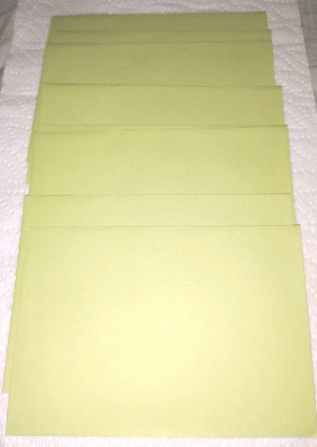 New! 8 Hallmark Envelopes Pear Green Color 5.75″X 8.25″