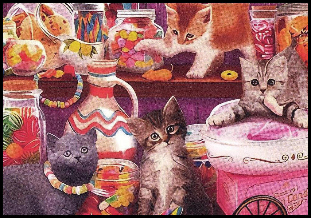 Notecard – Cat Kitten – Any Occasion – Blank Inside – 3 1/2″ x 5″ – CL115G