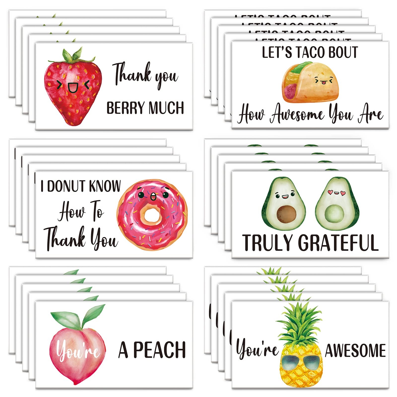 210 Pcs Small Thank You Cards Bulk 2×3.5 Inch Employee Appreciation Greeting Not