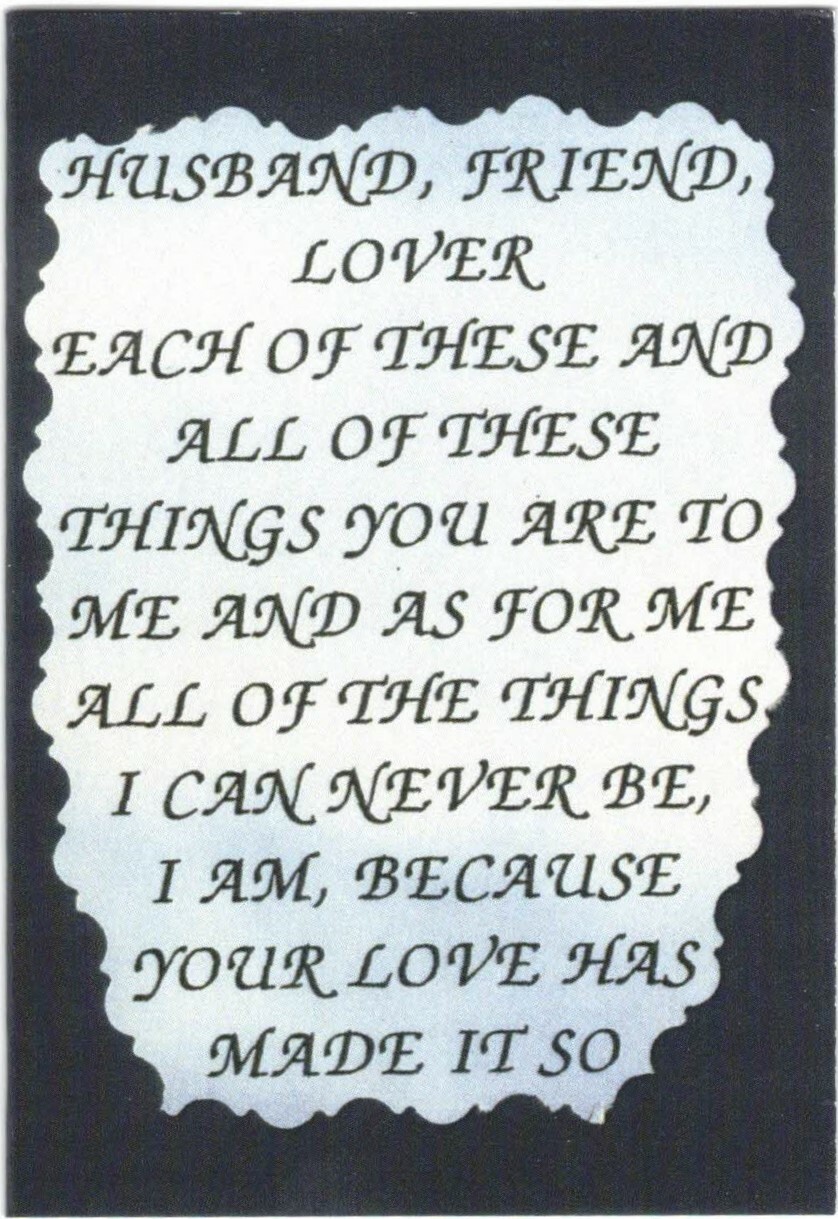 Any Occasion Love Note Card 2030C Husband Friend Lover Friendship Family