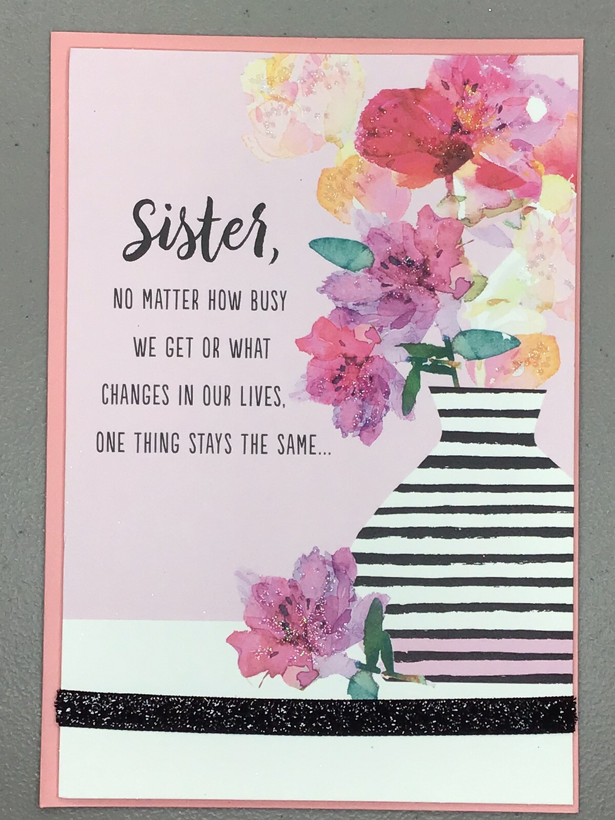 Hallmark Happy Mother’s Day Card SISTER I Look Up To And Love 8×5.5 Flowers