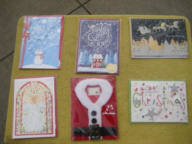 Lot of 6 PAPYRUS Christmas Holiday Cards new sealed # L
