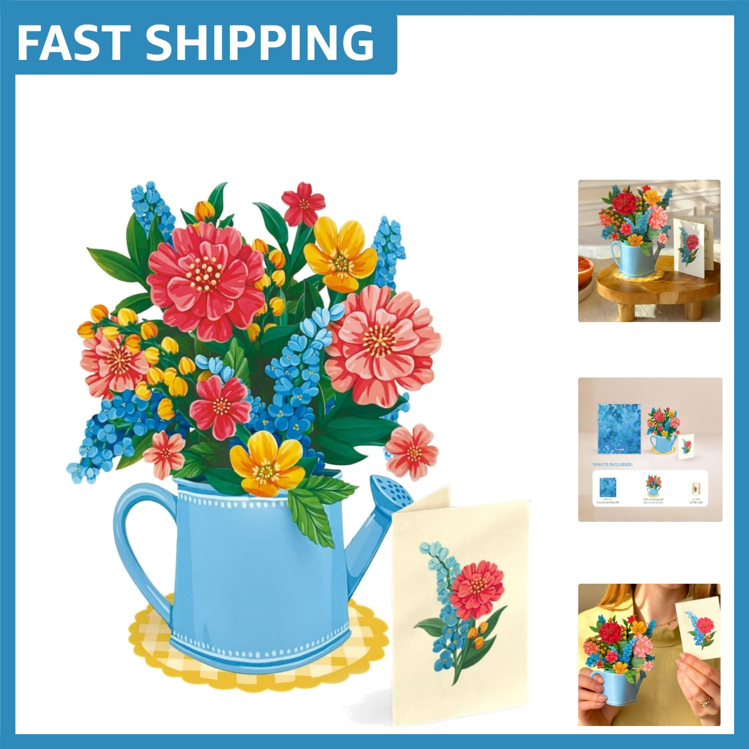 Unique 6 Inch Floral Pop-Up Card – Perfect Gift for Any Celebration or Thank You