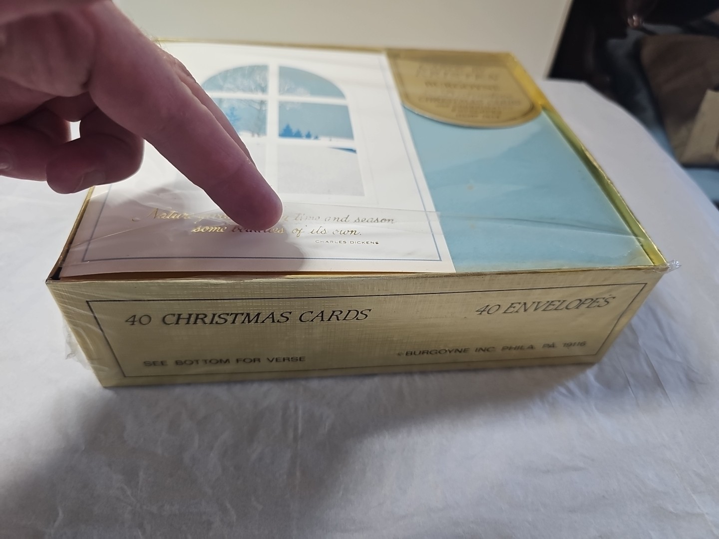 Vintage Cards By Kristen Burgoyne Christmas Cards 40 Count 7614 NEW