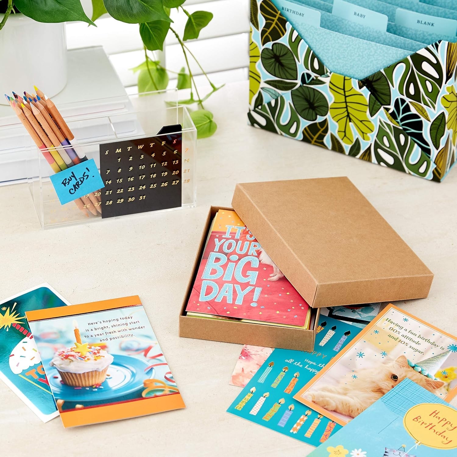 Birthday Cards Assortment, 20 Cards with Envelopes